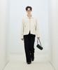 Ironyporno Whiteline 86-Iro237 Biker Collar Suede Jacket Ivory