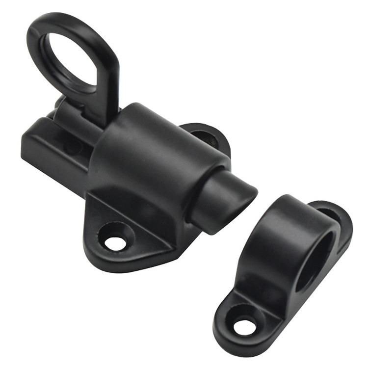 Solid Aluminum Aircraft Pin Lock Spring Bolt for Self-Closing Doors and Casement Windows
