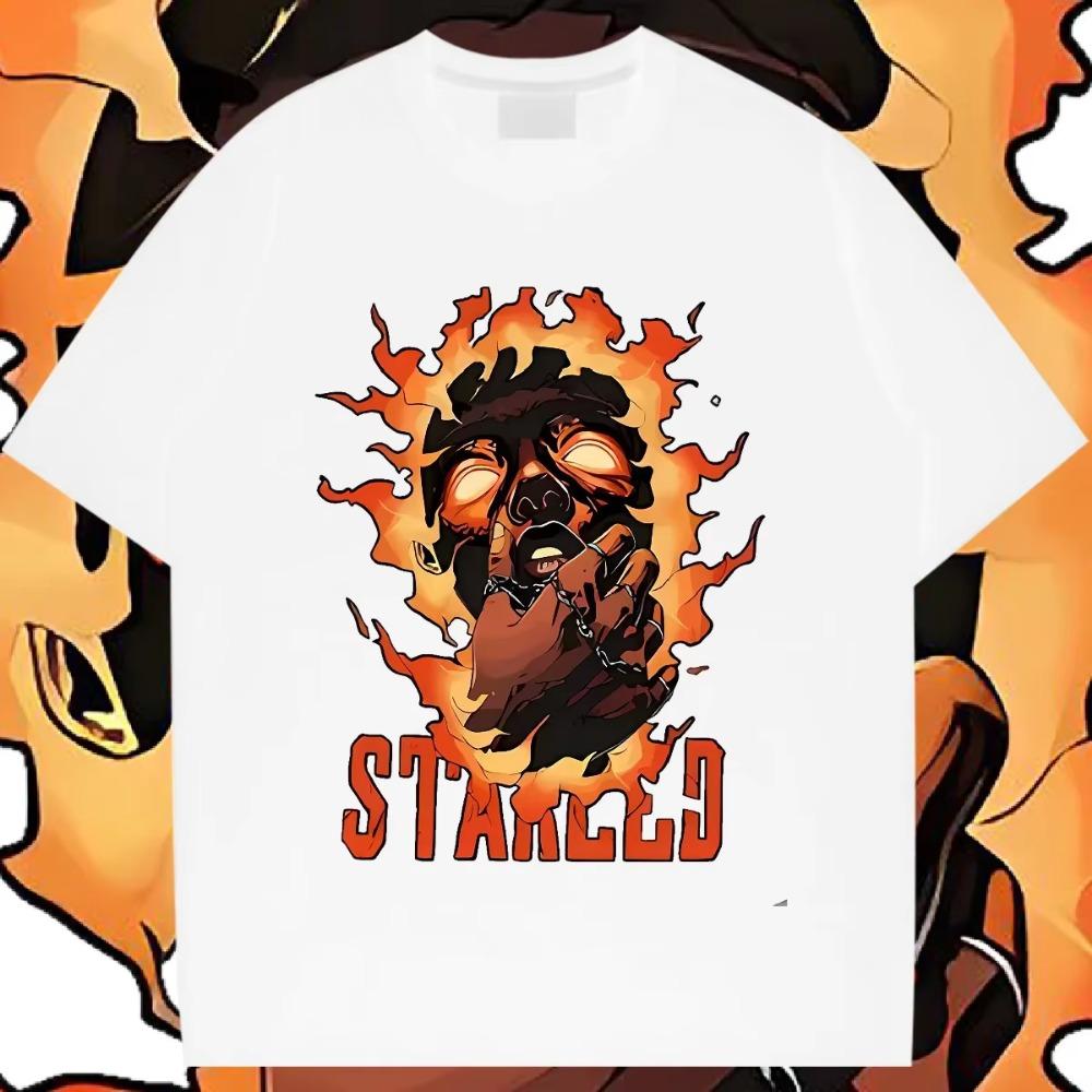 

Новые свободные топы 2024 года с коротким рукавом и круглым вырезом Y2k, унисекс, повседневный стиль, высокое качество, XXXL, горячая распродажа УЕФА, удобные футболки на лето XXXXXL белый