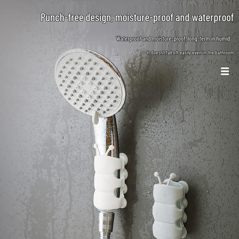 Silicone Suction Cup Shower Head Holder - No Drilling, Traceless Fixing.