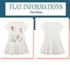 2024 European Summer Cartoon Print Short Sleeve Girls' Princess Dress