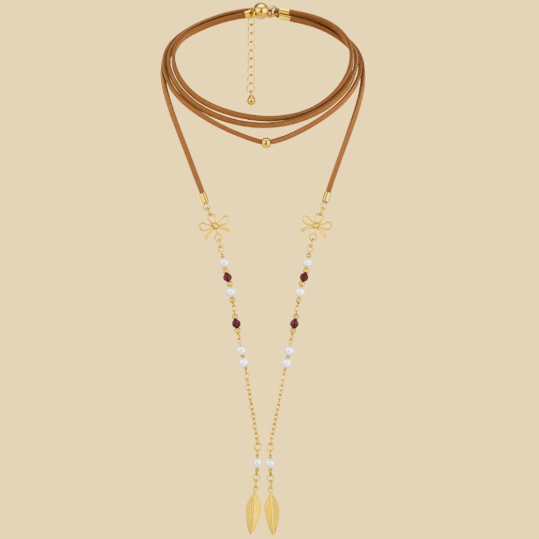 

Bohemian Lace Necklace Multi-Layer Winding Design Personalized Overseas Jewelry