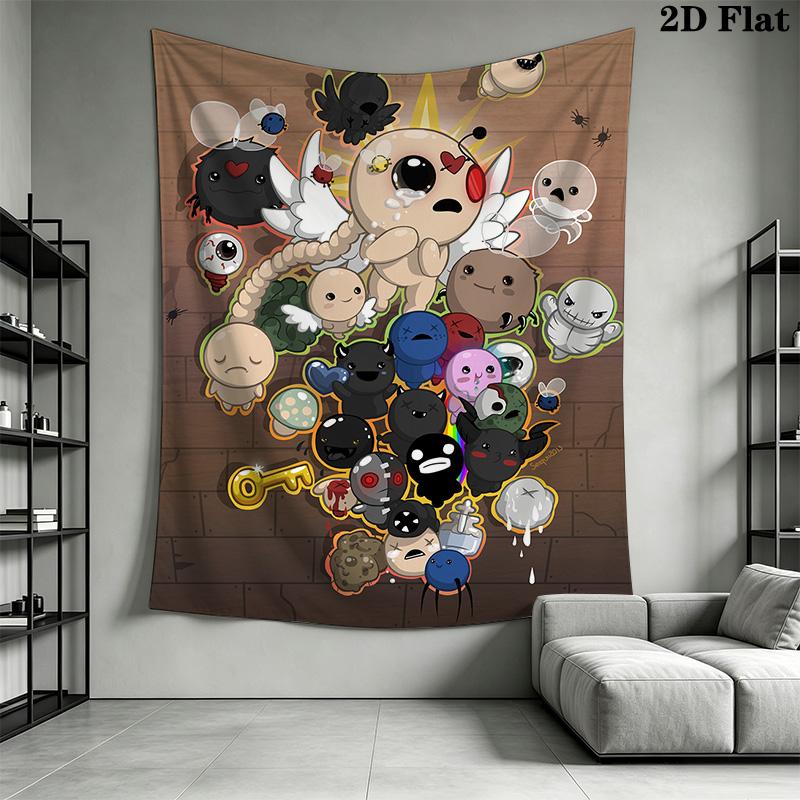 The Binding of Isaac Pattern Home Decor Tapestry, Wall Hanging, Decorative RV Wall Cloth.XGT0914026