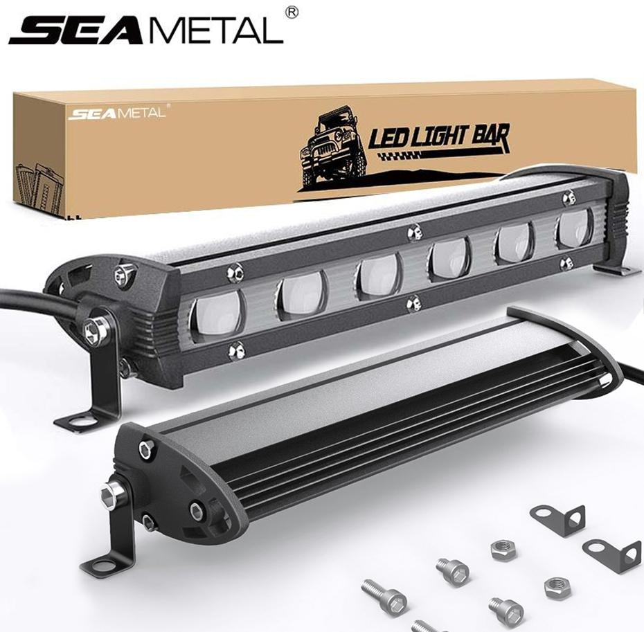 8-Zoll-Spot-Arbeitslichtleiste Flut-Combo-LED-Lichtleiste Off-Road-Lichter Nebelscheinwerfer LED-Arbeitslicht für Pickup-Trucks