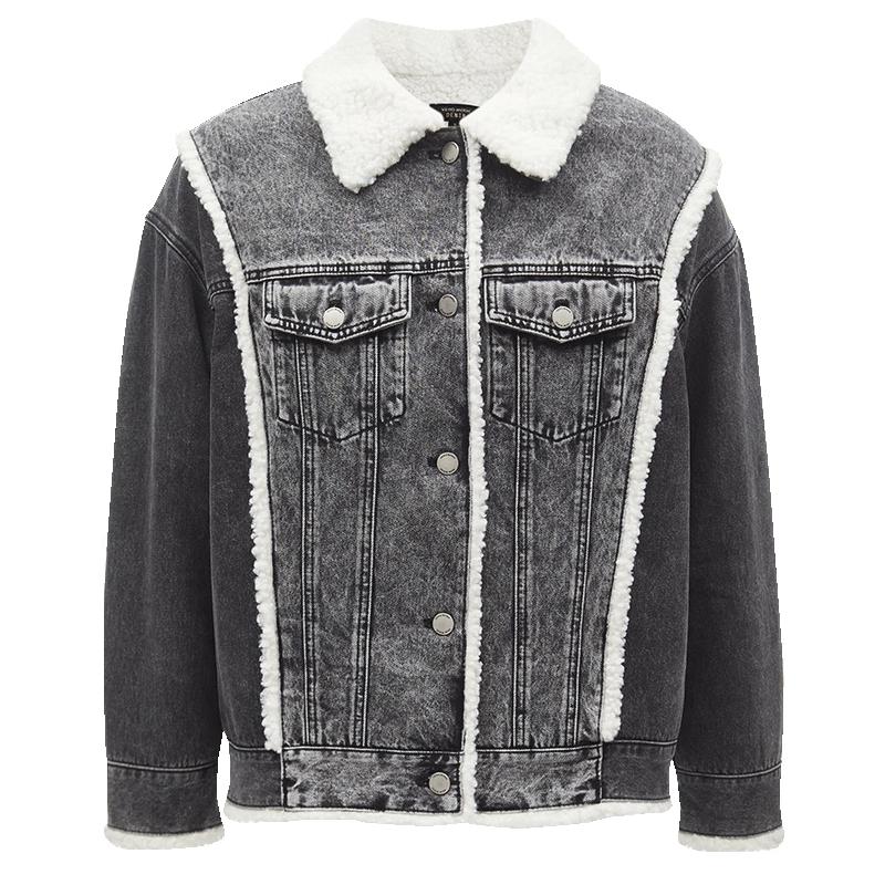 

VEROMODA Women s Loose Fit Lined Denim Jacket M