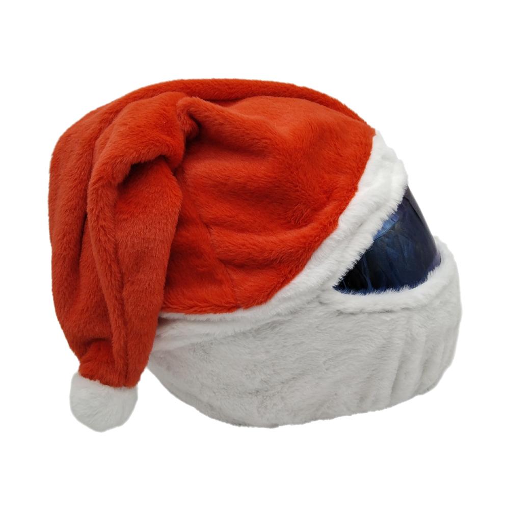 

Чехол для мотоциклетного рождественского шлема с изображением Санта-Клауса, плюшевый шлем, украшения, аксессуары, полнолицевой поперечный рождественский подарок