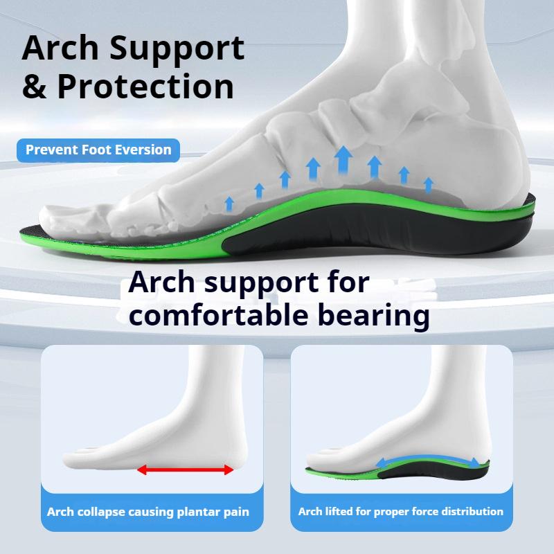 1Pair/2Pair New Orthotic Arch Support Insoles - Comfortable Running Sports Shock Absorption Quality Shoe Pads for Men & Women