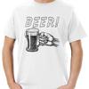 Men's Funny Beer Print T Shirt Casual Alcohol Party Drinking Themed for Carnival Daily Wear Vintage Washed Unisex Graphic