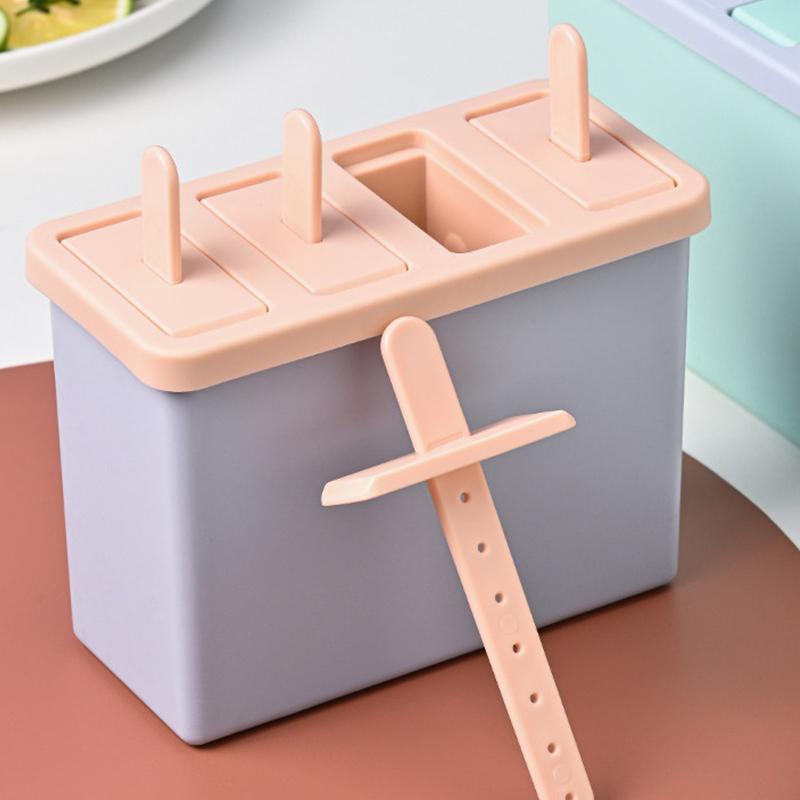 Popsicle/Sorbet Mold Food Grade Household Popsicle Making Frozen Ice Box Abrasive Tools With Lid Homemade Ice Cream Artifact
