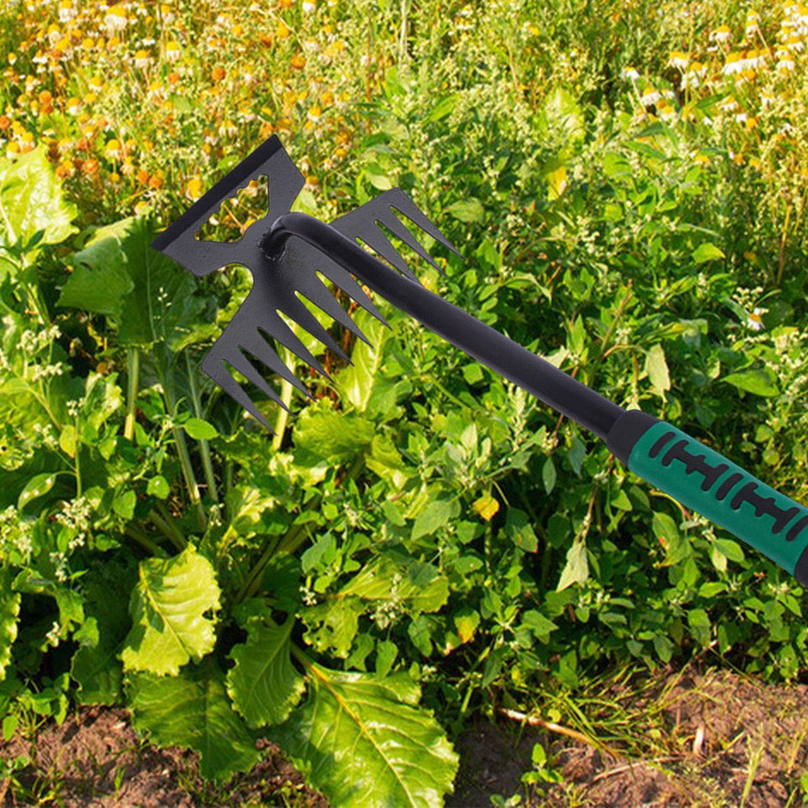 

Gardening Weeding Tool Manual Weeder Garden Hand Carbon Steel Weed Puller Remover Rake for Curved Handle