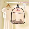 Double Layer Underwear Storage Bag,New Wall Hanging Breathable Mesh Bags with Hook for Socks Toy,Multi-Purpose Closet Organizer
