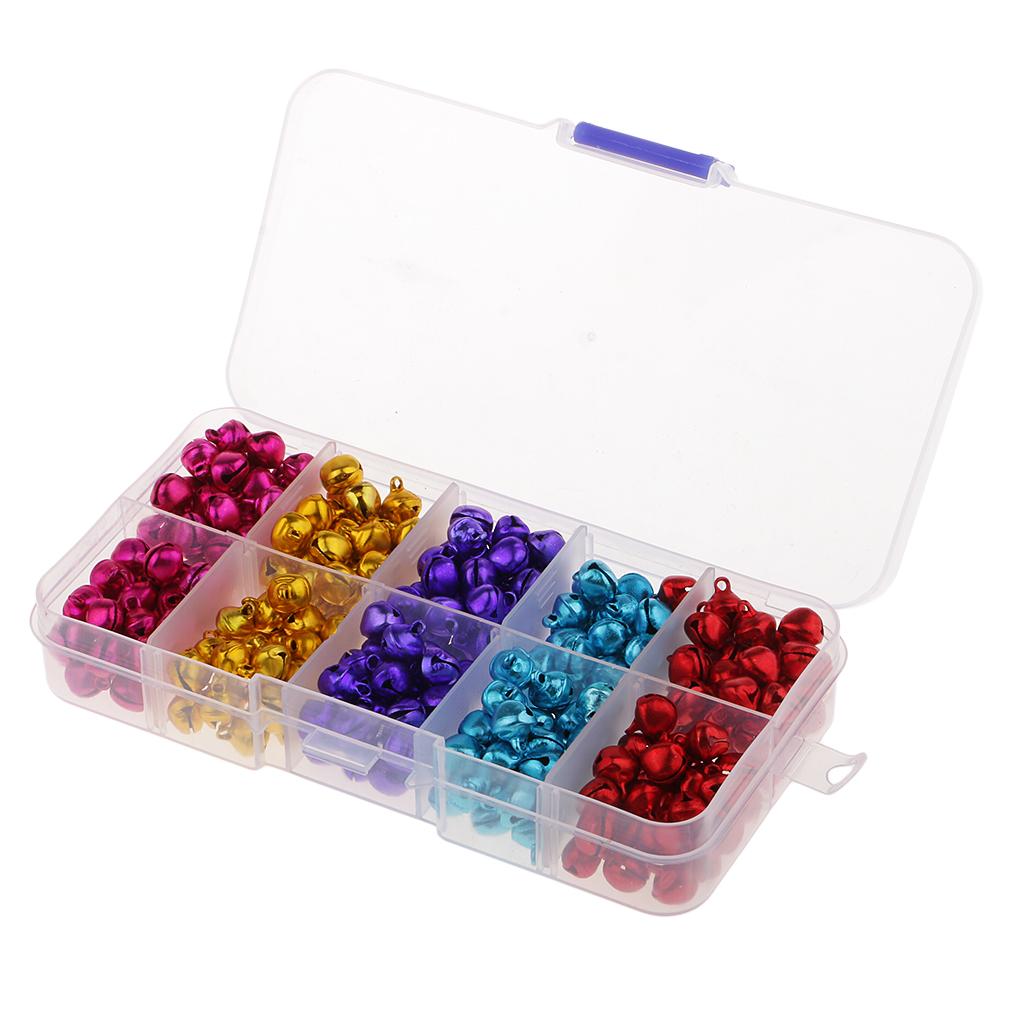 300 Pack/Box Christmas Bells Ornament Craft for Home, Tree, Door, Hanging Pendant