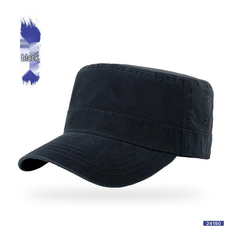 Large Head Military-Style Duckbill Cap - Sun Protection for Middle-Aged & Elderly Men