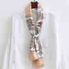 Korean Version of Spring and Summer Long Silk Scarves, Small Scarves, Scarves, Women's Versatile Printing Thin and Narrow Headbands Are Very Good Yao