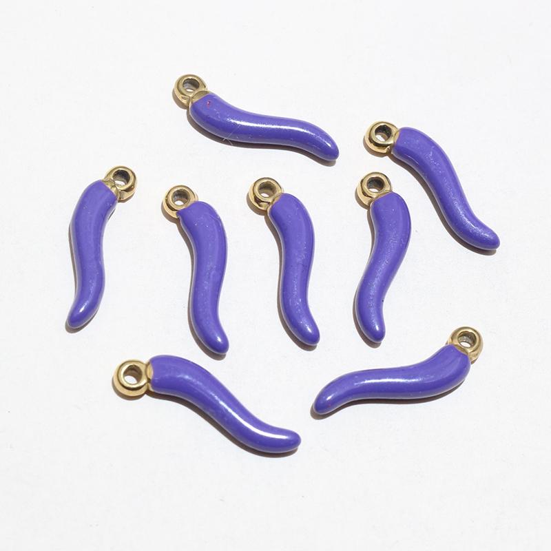 10pcs Enamel Chili Pepper Pendant Charms Stainless Steel  DIY Jewelry Making Accessories for Earrings Necklace Bracelet