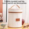 Insulated Lunch Bag Leak-Proof Inner Tank Waterproof Oxford Carrier Keeps Food Warm 4-6 Hours Lunch Bag for Office Picnic