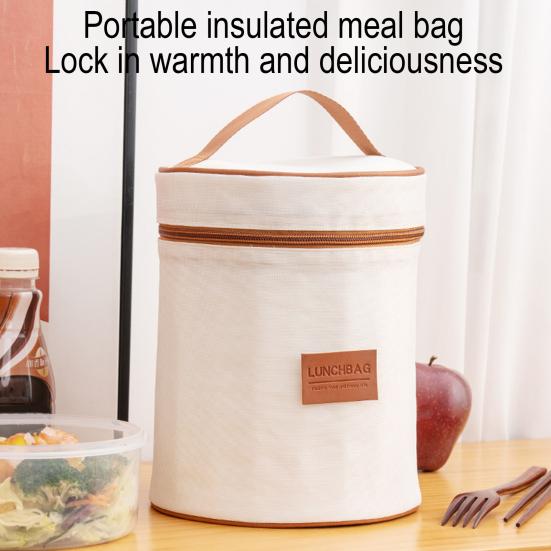 Insulated Lunch Bag Leak-Proof Inner Tank Waterproof Oxford Carrier Keeps Food Warm 4-6 Hours Lunch Bag for Office Picnic