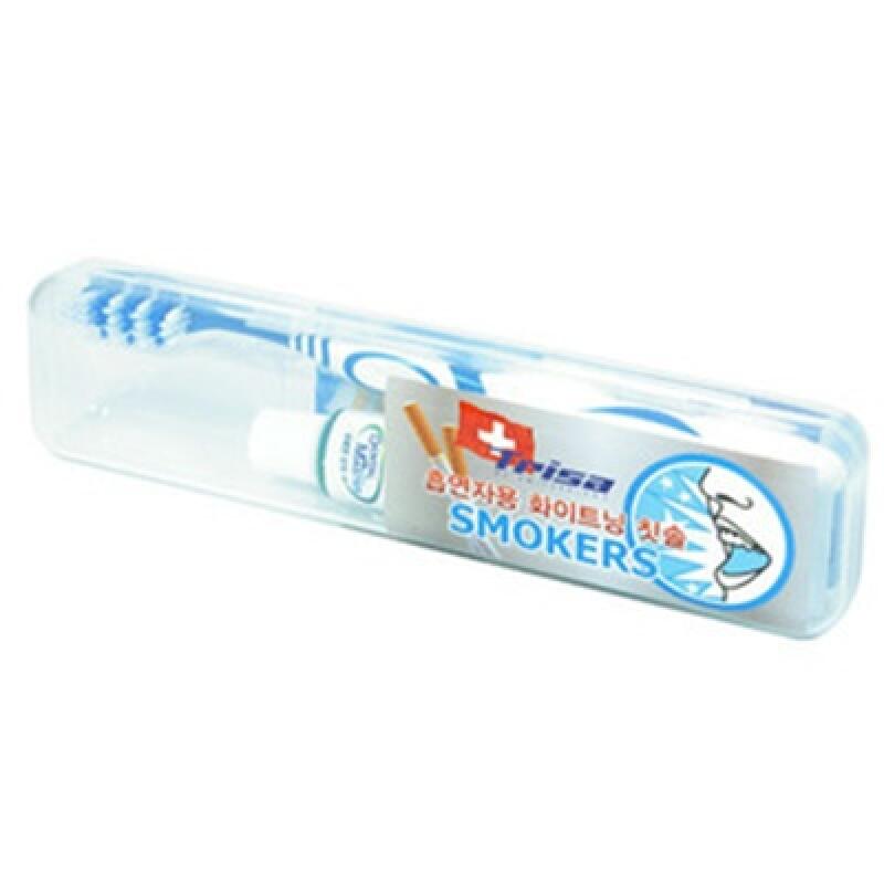 TRISA Smokers Whitening Carrying Case Toothbrush head normal bristles