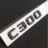 ABS Black Chrome Letters 3D Car Trunk Letters Badge For Mercedes Benz C 200 220 300 C200 C220 C300 C320 Logo Sticker Accessories AB1