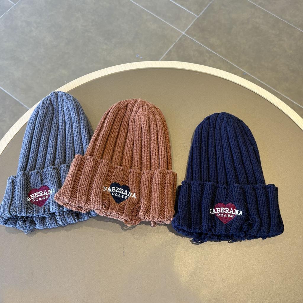 Autumn and Winter Windproof and Warm Korean Style Ear Protection Knitted Hat for Boys and Girls Spring Style Trendy Baby Pullover Hat