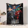 1 Stück Justice League Decke Polyesterfaser, Ganzjahreskomfort für Sofa, Bett, Büro, Auto, Camping, Ideale Heimdekoration & Geschenk, Bürokomfort
