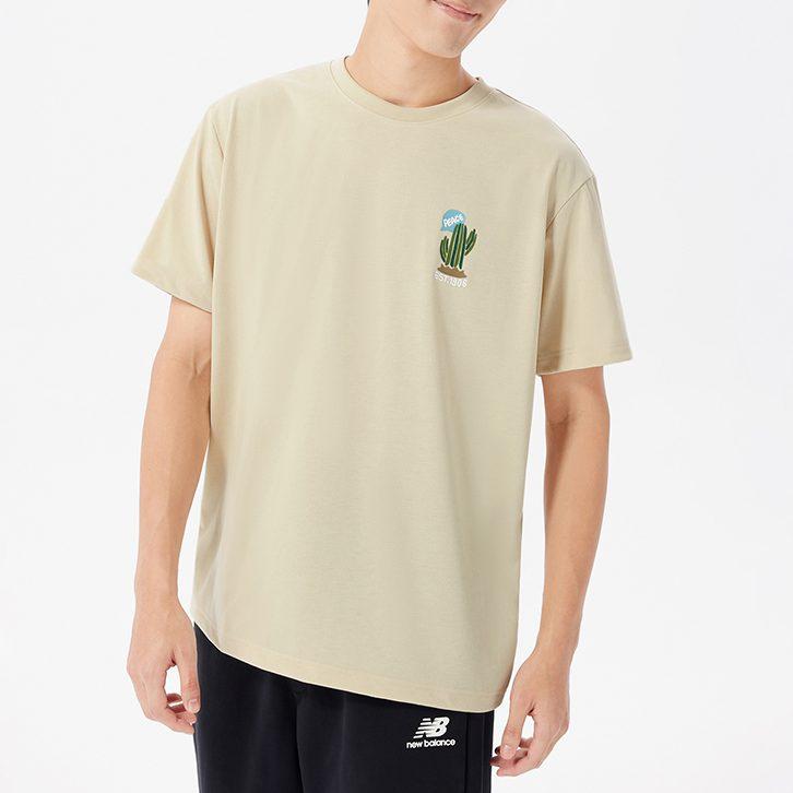 New Balance T Shirt Men's Khaki AMT33356-BE