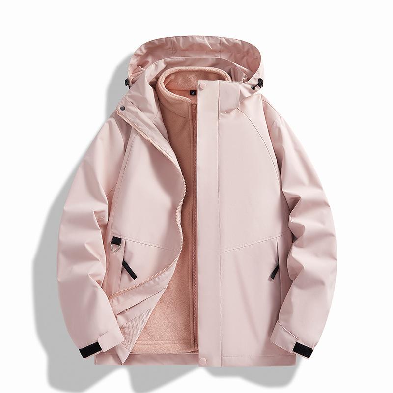 

Новая осенне-зимняя куртка-три-в-одном для пар, водонепроницаемая, грязеотталкивающая, съемная 2XL