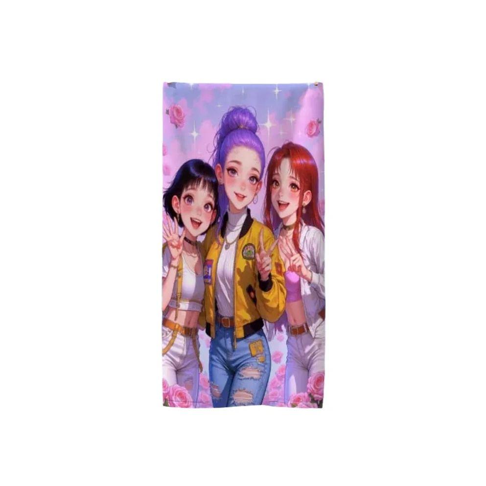 1 Stück Anime-Mädchen Strandtuch, Polyester Schnelltrocknendes Handtuch, Leicht & Weich für Schwimmen & Reisen, Unisex, Ideal für Strand, Surfen