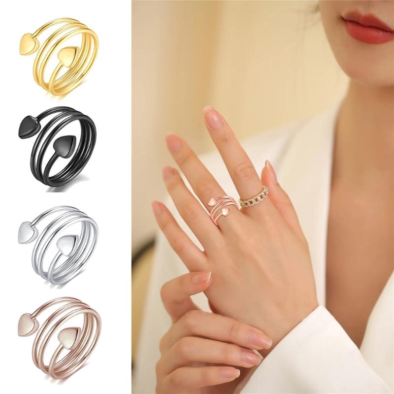 Magnet Lymph Detox Ring Love Heart Gift Women Men Magnet Therapy Rings for Pain Relief Carpal Tunnel Jewelry Gift
