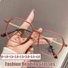 Men Women Trendy Abti-blue Reading Glasses Unisex Fashion Vintage High Definition Eyewear Retro Square Ultralight Presbyopia