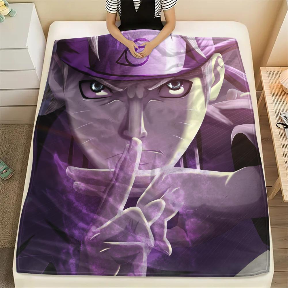 Naruto Anime Naruto Pattern Flannel Blanket, High Quality Comfortable for All Seasons, Home Decor, Warmth and Comfort, Perfect for Gifts.