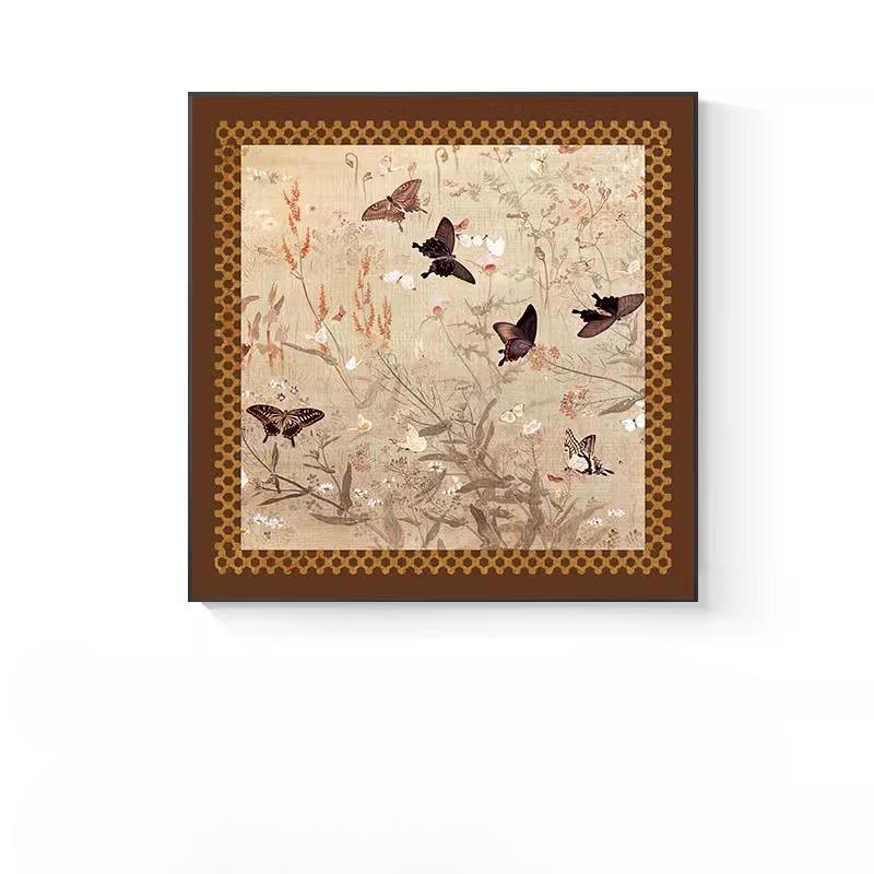 

Украшение гостиной Картина Диван Фон Настенная роспись Высококачественная и атмосферная Ресторанная комбинация Краска Абстрактное искусство PS Border