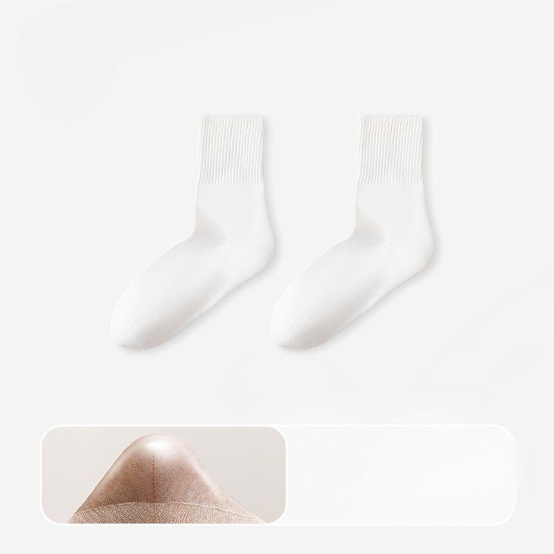 

Мужские осенне-зимние хлопковые носки с гелевой защитой от трещин, увлажняющие, 10A, антибактериальные, против запаха 1 pair бежевый