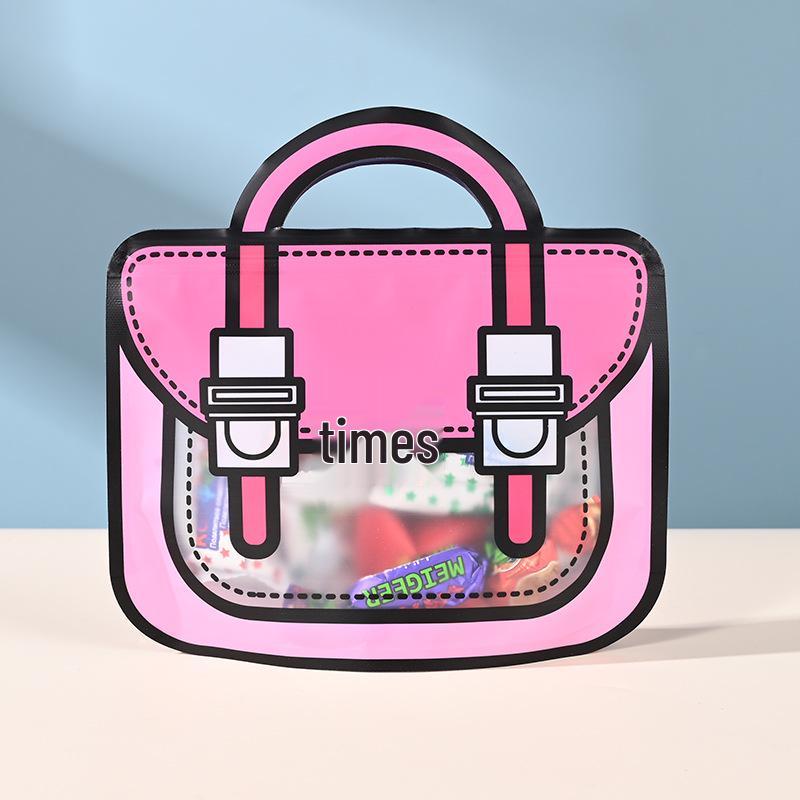 Custom Cartoon Candy & Snack Packaging Bags: Special-Shaped, Self-Sealing, Gift & School Bags