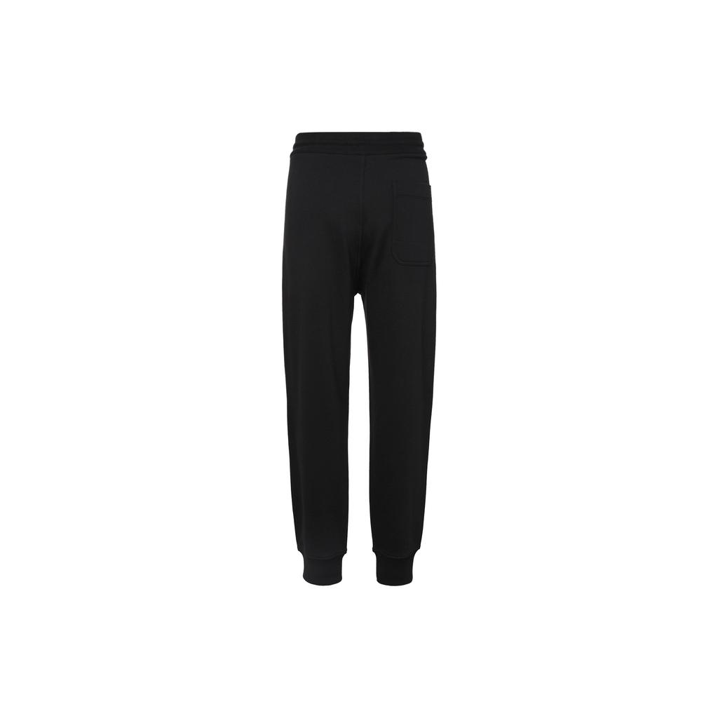 adidas Y-3 Organic Cotton Terry Cuffed Pants Black Men Streetwear H44799