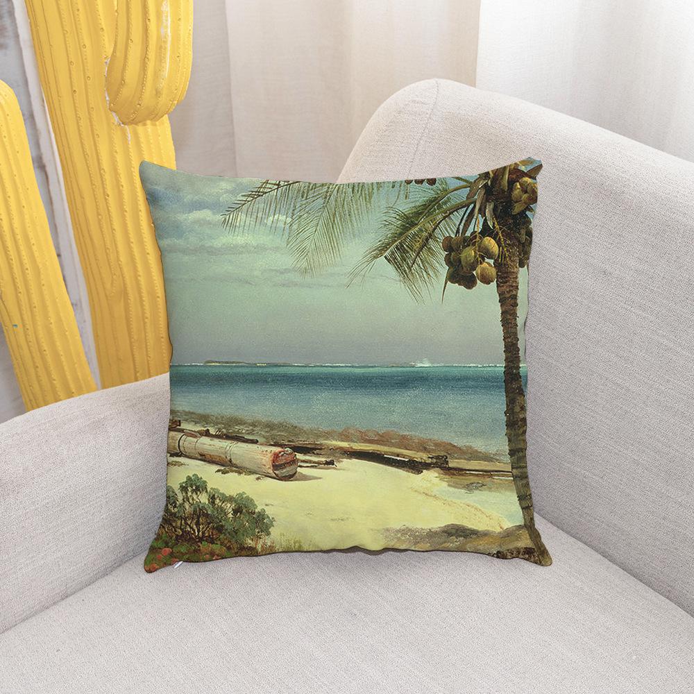 

Пляжная наволочка с рисунком ракушки и раковины, чехол для подушки для дома, гостиной, дивана, спальни, украшение, наволочка 40X40CM