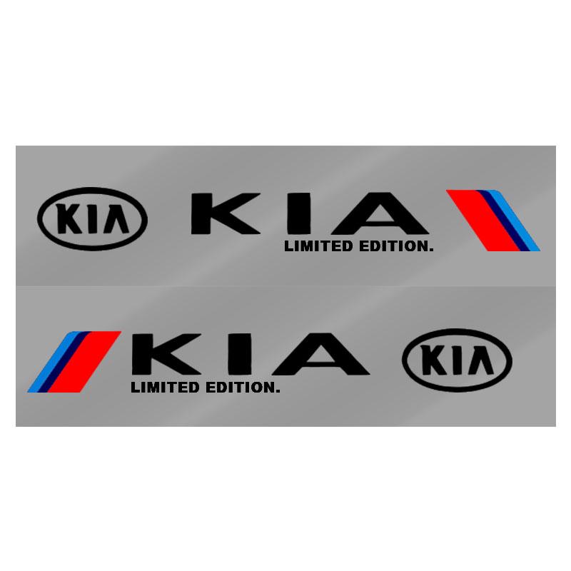 2pcs Car Side Body Sports 3D Sticker Decals Car Accessories For KIA Sportage Rio 3 Soul Optima Ceed Pro K5 K2 k6 K7 K8 Pride