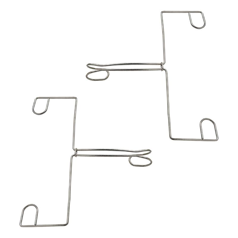 2 Pack Space Efficient Tissue Hook Holders Stainless Steel Adhesive Mount Design Suitable for Modern Home Organization