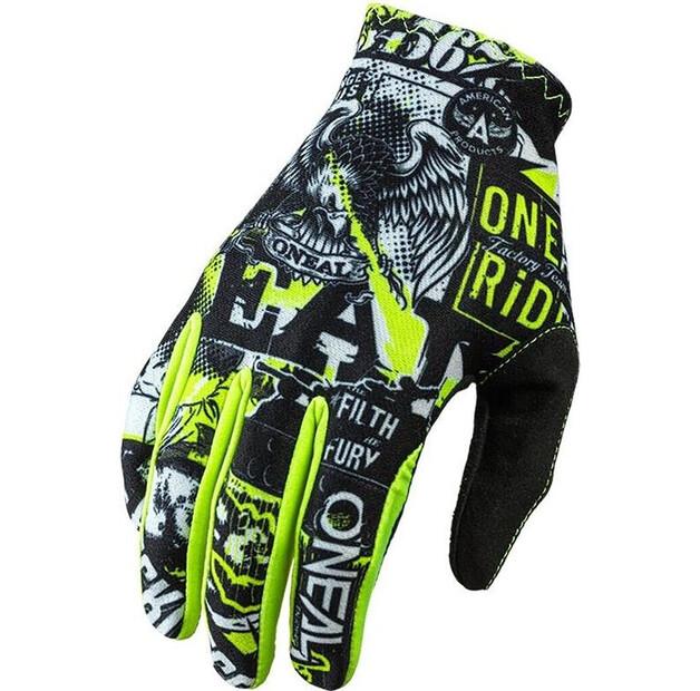 Велосипедные перчатки O Neal Matrix Attack (black/yellow) XS
