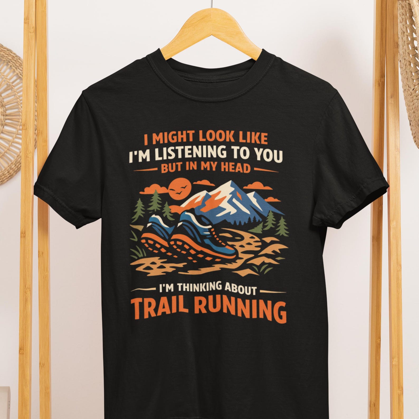 Trail Running T-Shirt Funny Trail Runner Gift for Mountain Runners 2XL