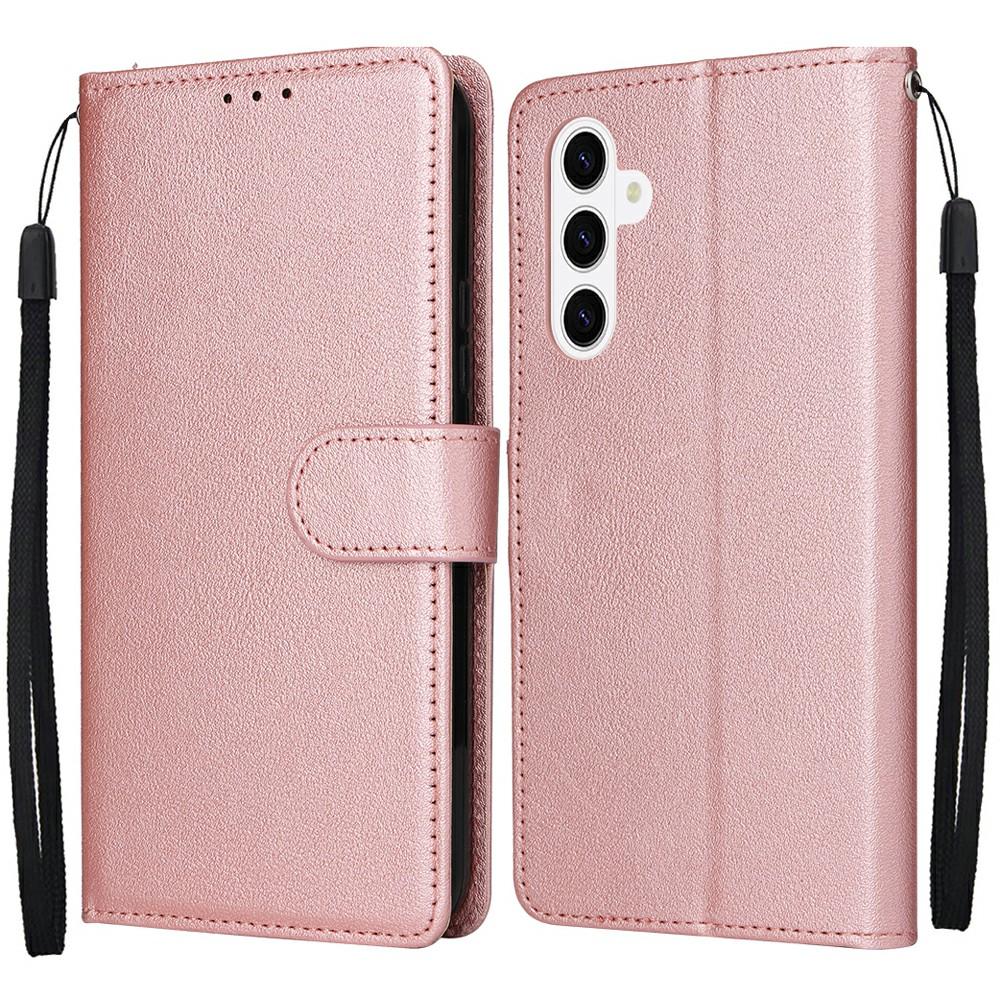 For Samsung Galaxy S26/S26 Pro Case Wallet Stand PU Leather Phone Cover with Wrist Strap