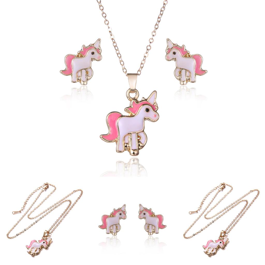 Cute Animal Necklace Set European And American Hot Selling Alloy Jewelry Set
