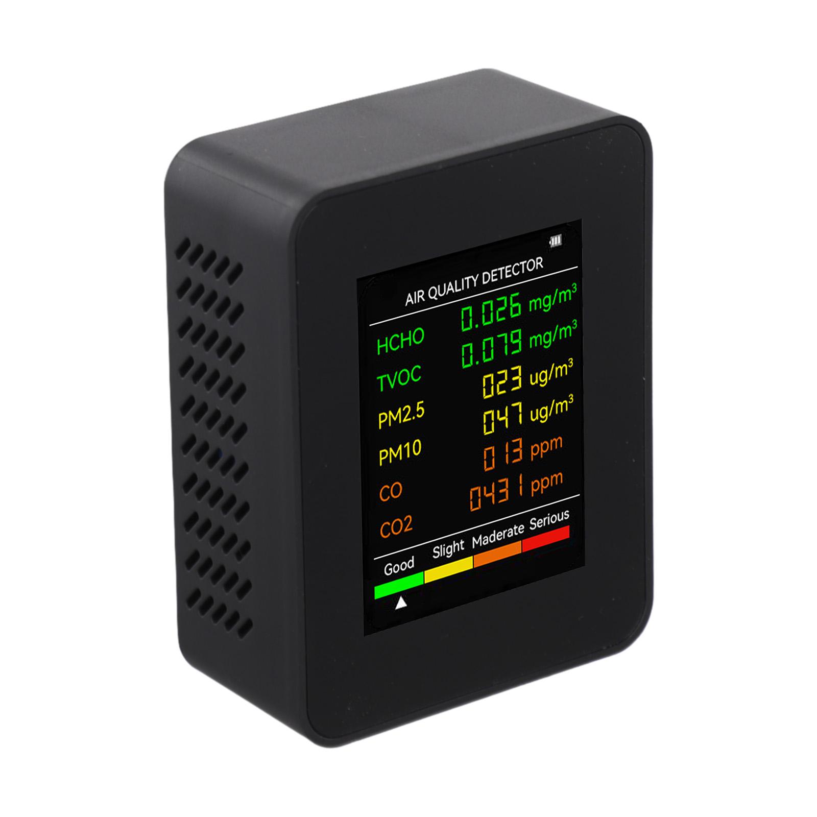 

Інноваційний мультисенсорний детектор якості повітря для кращих житлових просторів чорний