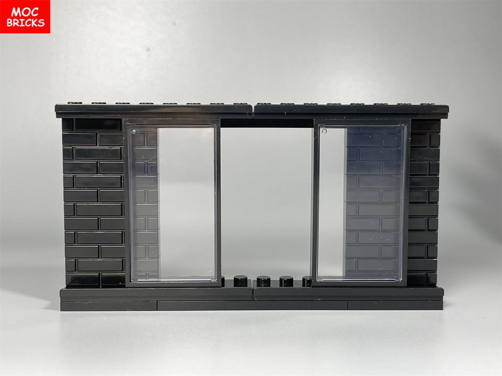 Mattoncini MOC Porta Scorrevole su Rotaia Telaio 1x4x6 60596 92589 Muro di Casa Particelle Assemblate Blocco da Costruzione Giocattolo di Plastica per bambino