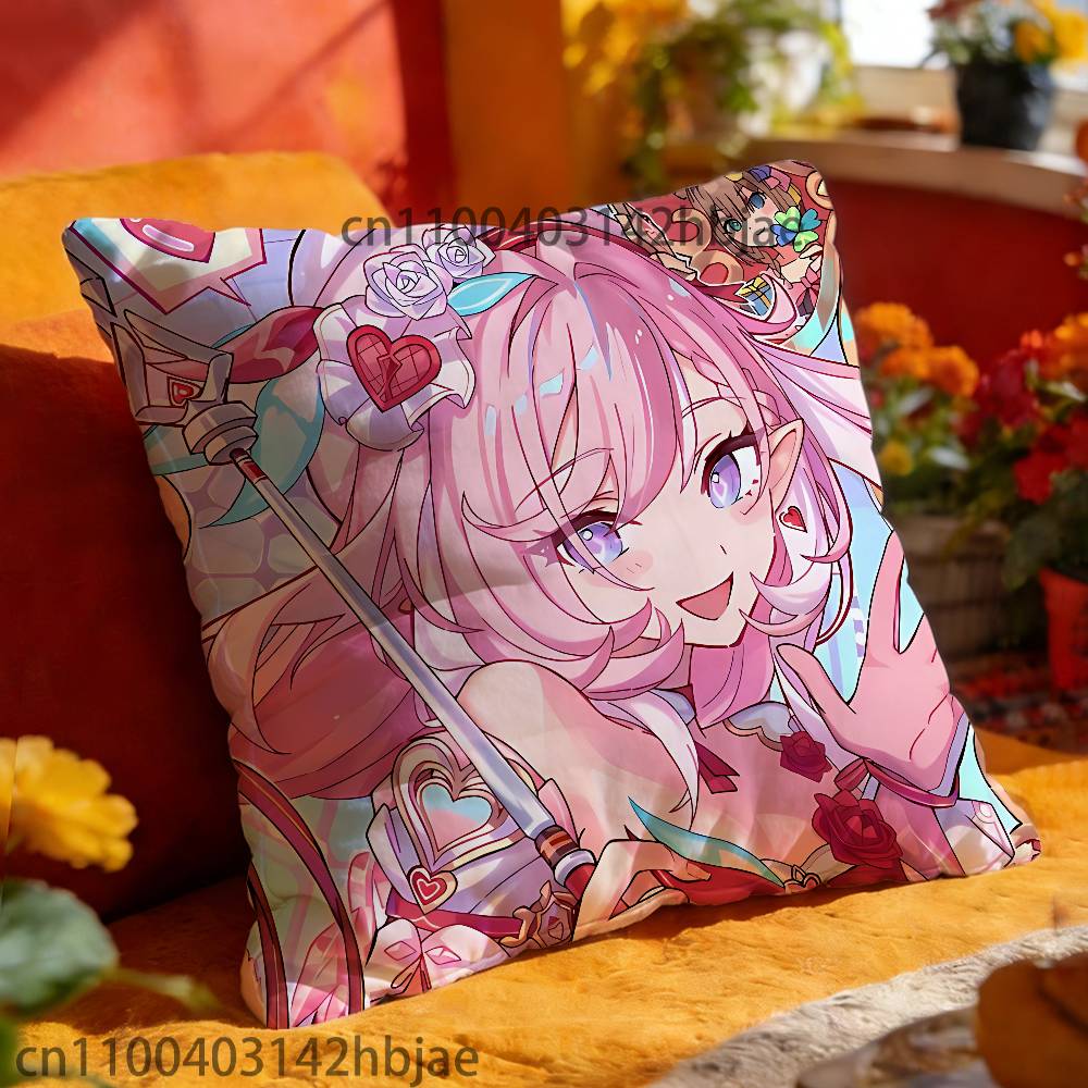 Elysia Pillow Case For Sofa Decor Car Office Room Printing Cushion Cover Decorations and Protector