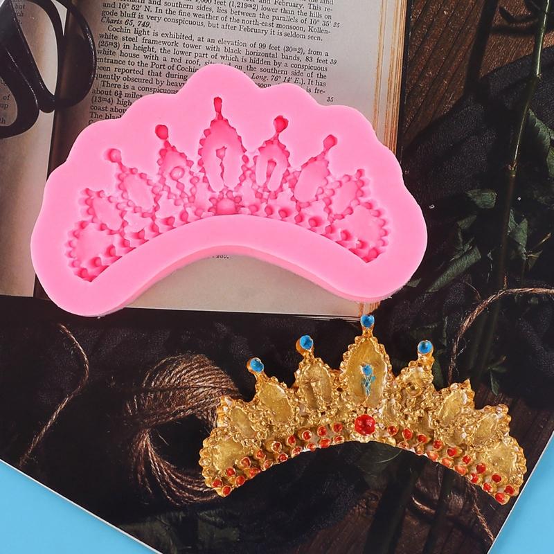 Crown Cookie Mould Silicone Material Fondant Cake Crown Shape Baking Accessories