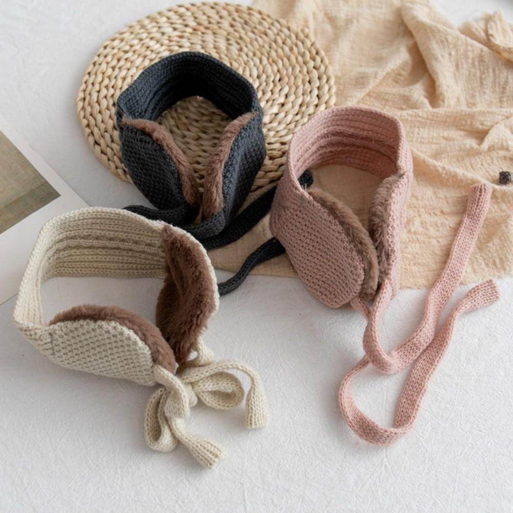 Headband Winter Thickened Earmuffs Foldable Outdoor Anti-cold Earflap Plush Ear Cover  Girls