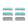 6-Blade Manual Shaver for Men - Razor with Blade Holder