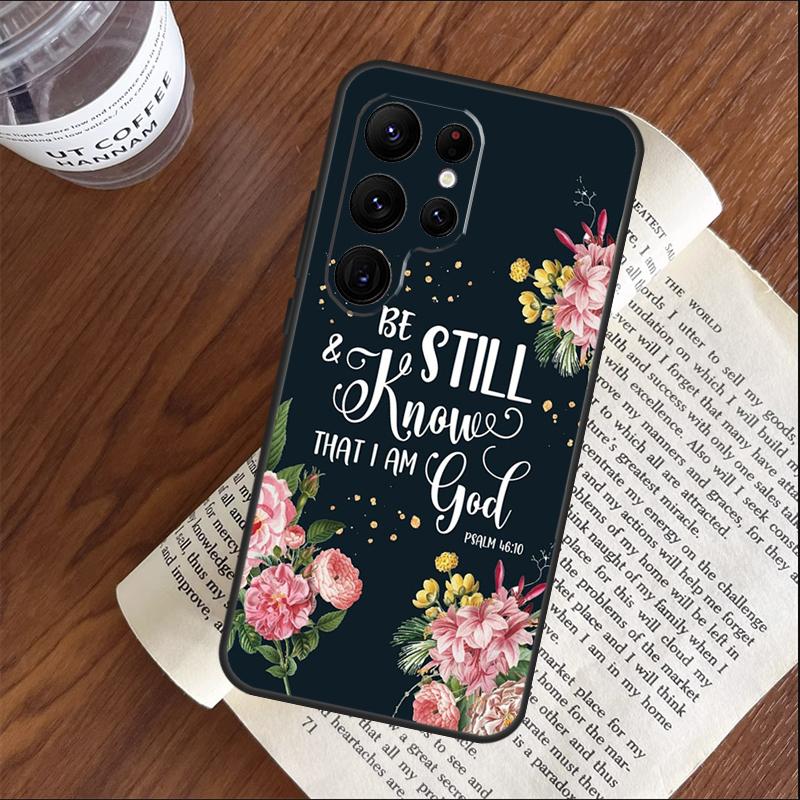 Christian Psalms Phone Case For Samsung Galaxy S25 S24 S23 S22 S21 Ultra S9 S10 S20 Plus FE Funda Cover Shell