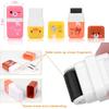 6 Pack of Pencil Erasers, Kids Eraser with Roller and Cover, Fun and Cute Animal Themed Eraser, Great Gift for Kid of Cute School Supplies